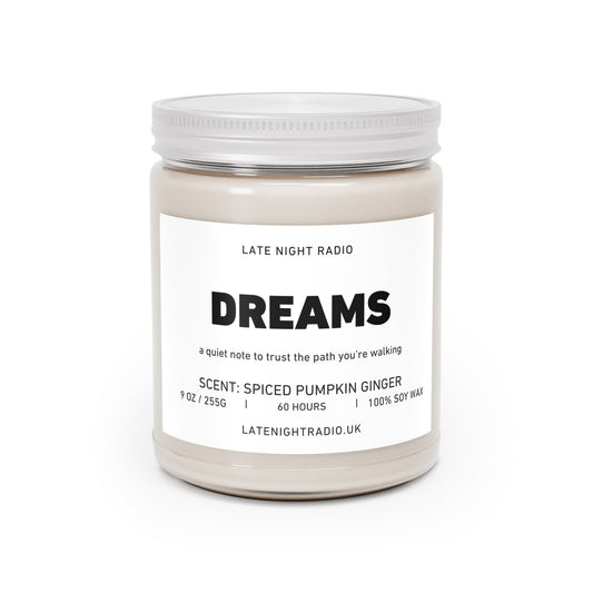 Dreams - Spiced Pumpkin Ginger Scented Soy Candle