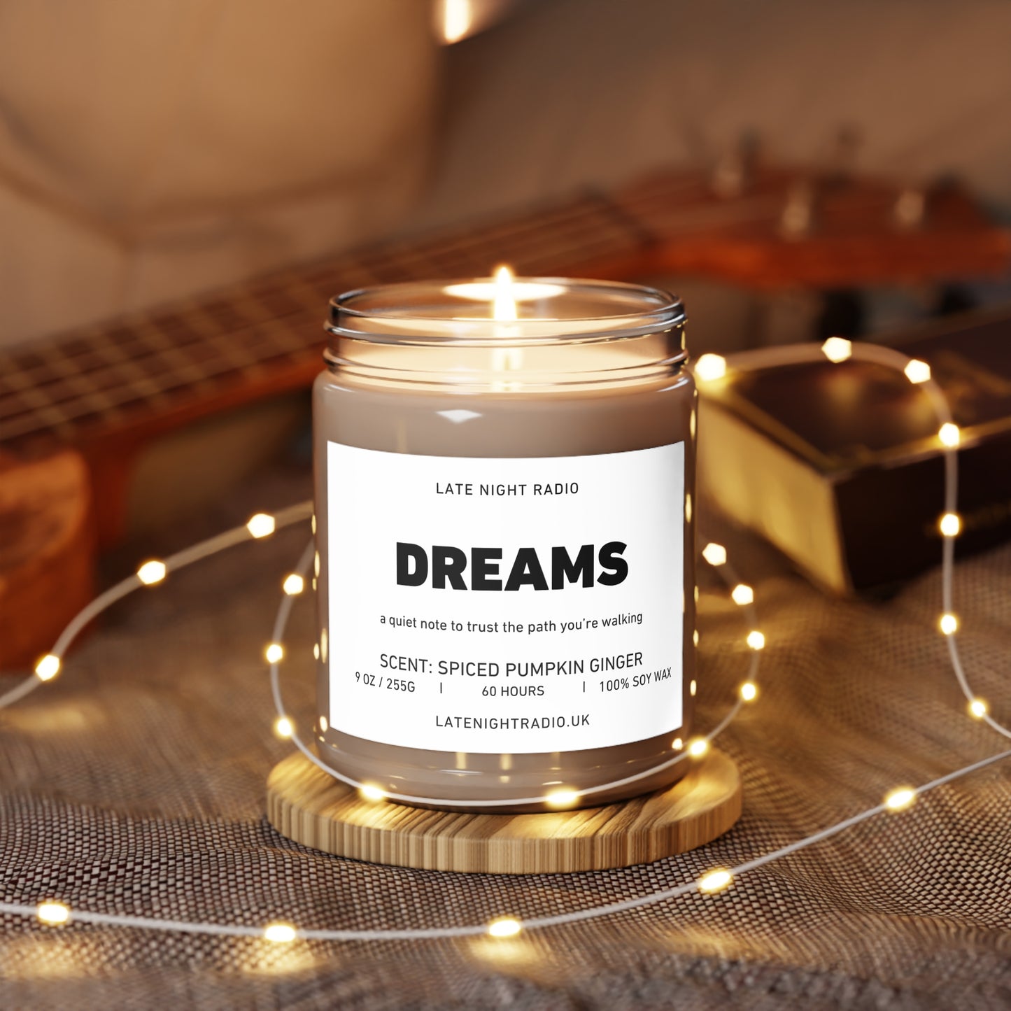 Dreams - Spiced Pumpkin Ginger Scented Soy Candle