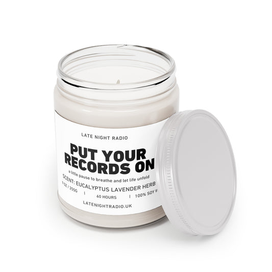 Put Your Records On - Eucalyptus Lavender Herb Scented Soy Candle